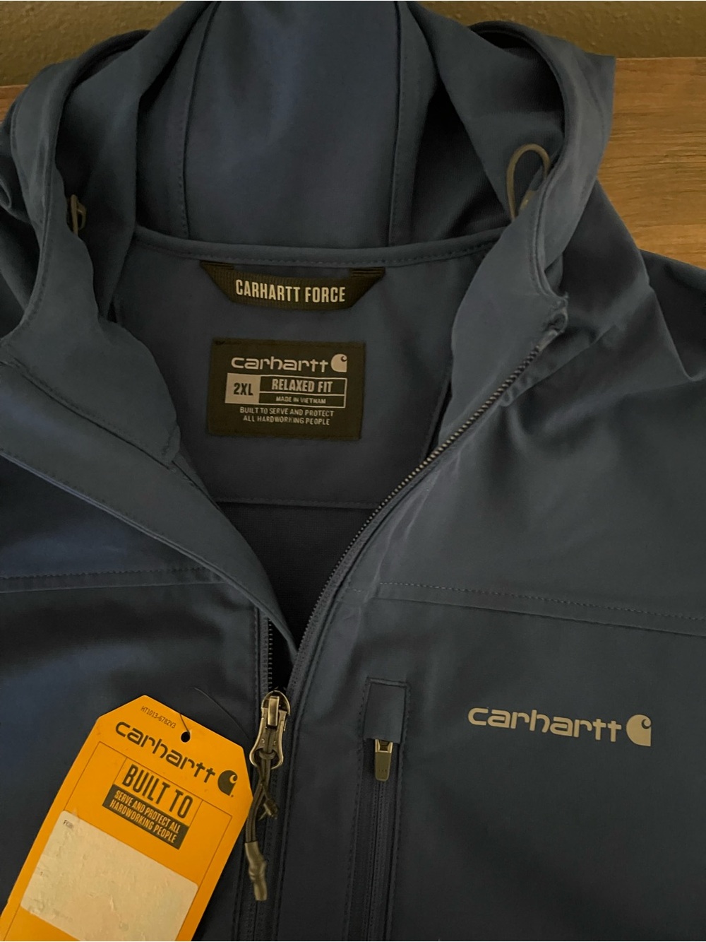 Carhartt Force Phoenix Jacket 2XL
Blue Relaxed Fit Hooded
Workwear Zip Pockets - Picture 7 of 7